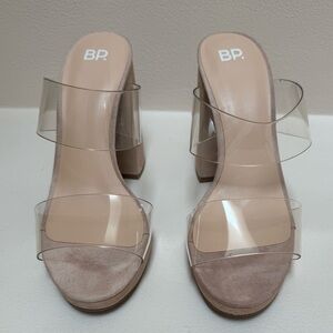 B.P. Block heel pumps